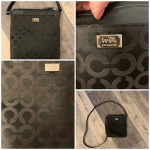 Coach black crossbody purse